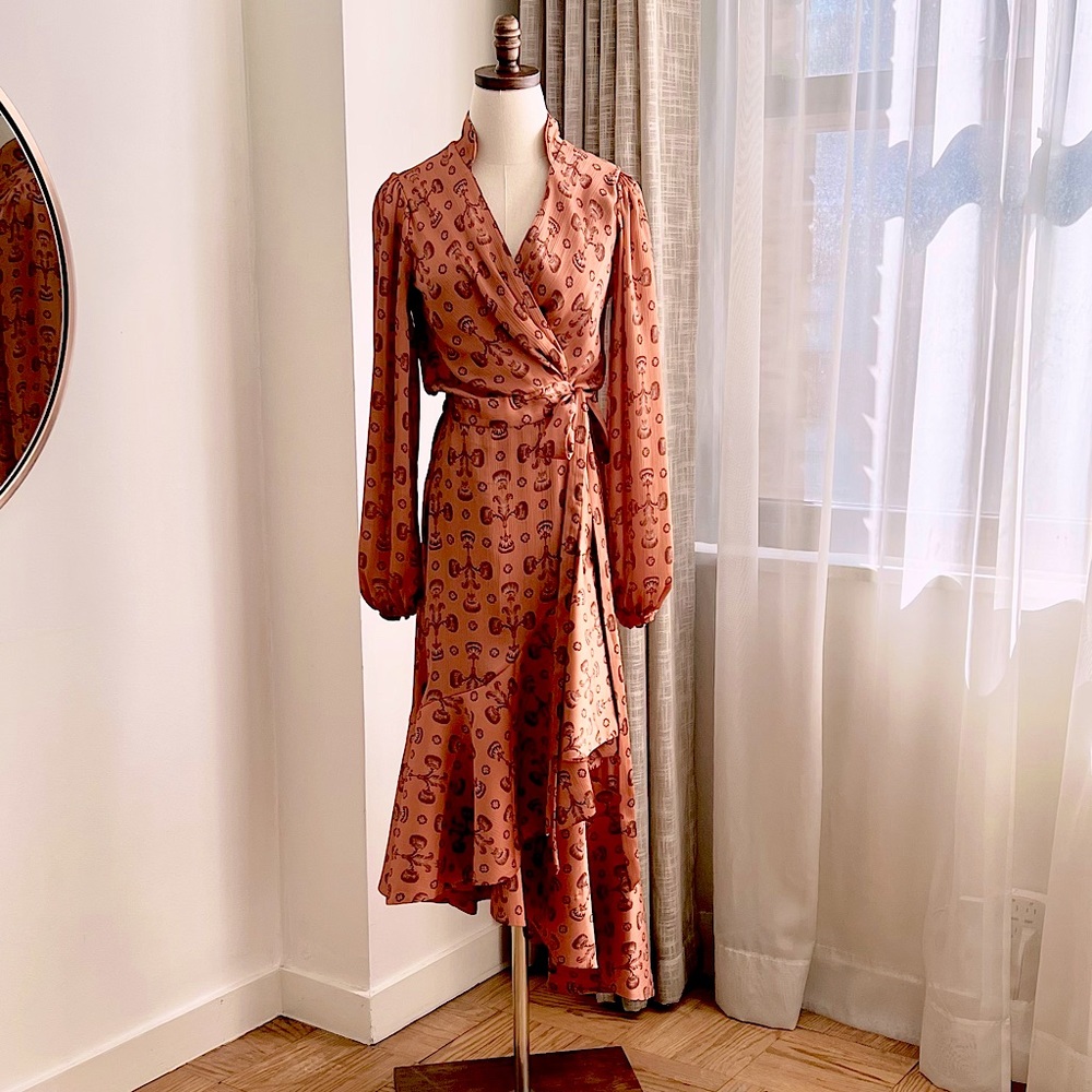 Johanna Ortiz Spiritual Relations Wrap Dress